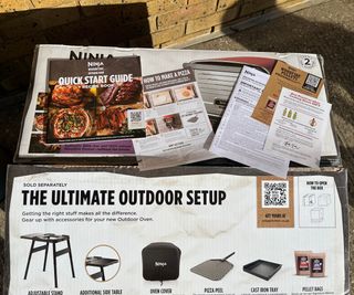 All of the guides and inserts from the Ninja Woodfire Outdoor Oven