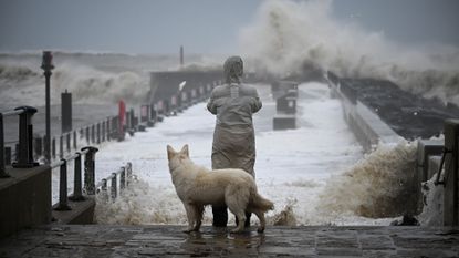 Storm Ciaran batters the Dorset coast, 2 November 2023