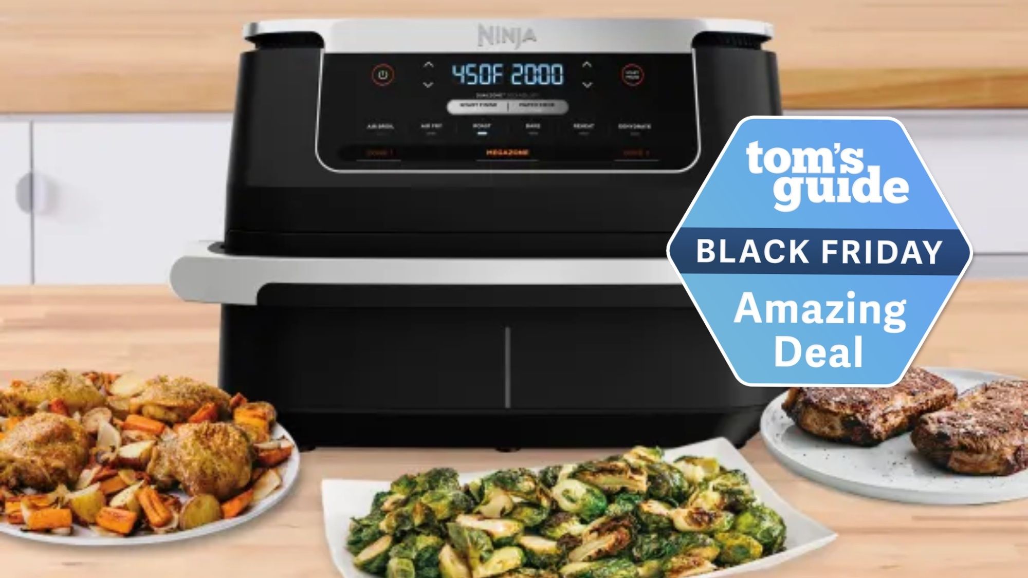 Act fast! This Ninja Dual Zone Air Fryer just crashed to $99 for