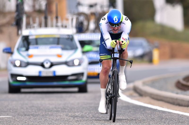 Luke Durbridge (Orica-GreenEdge) riding to sixth on GC