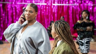 Queen Latifah as Robyn McCall on the phone in The Equalizer season 4