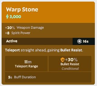 Deadlock active items - Warp Stone