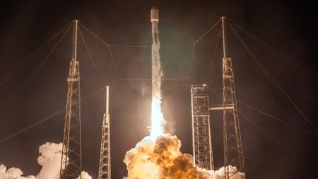 A SpaceX Falcon 9 rocket launches the SXM-11 satellite for SiriusXM on June 28, 2026.