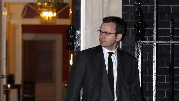 Andy Coulson leaves 10 Downing Street following his resignation as Director of Communications for David Cameron