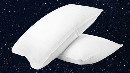 best affordable pillows Beckham Hotel Collection Pillows cut out on starry background