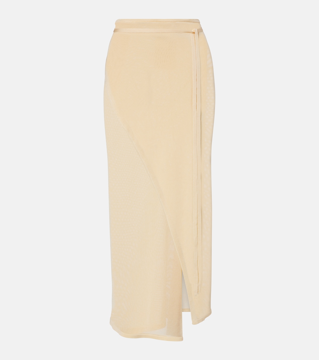 Alsen Knitted Sheer Wrap Skirt