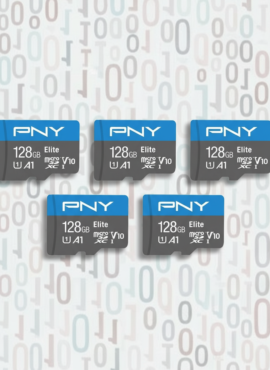 128GB Elite Mobile Accessories MicroSD card (5-pack)