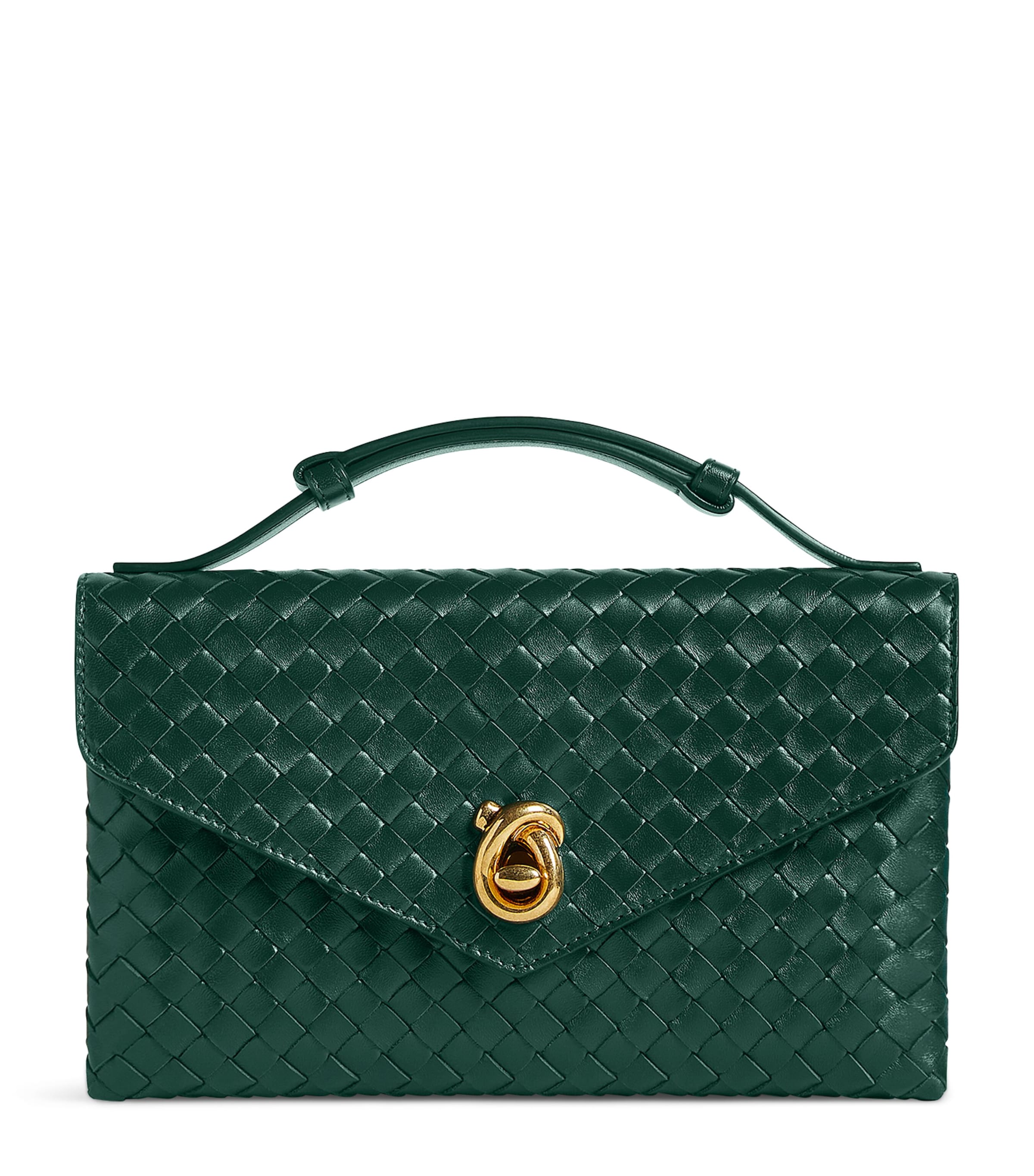 Bottega Veneta Exclusive Lambskin Knot Lock Top-Handle Bag