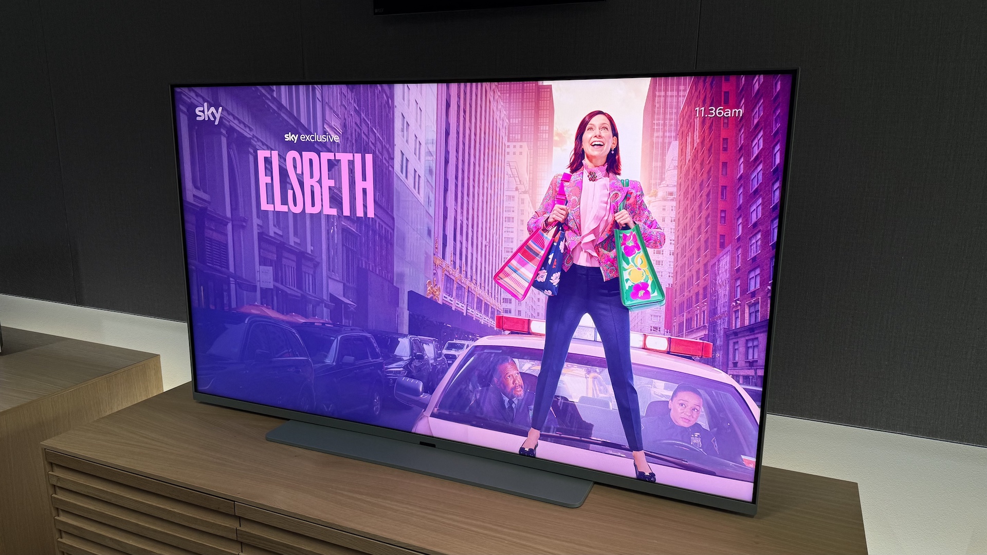 Sky's Sky Glass Air TV set range in a living room environment