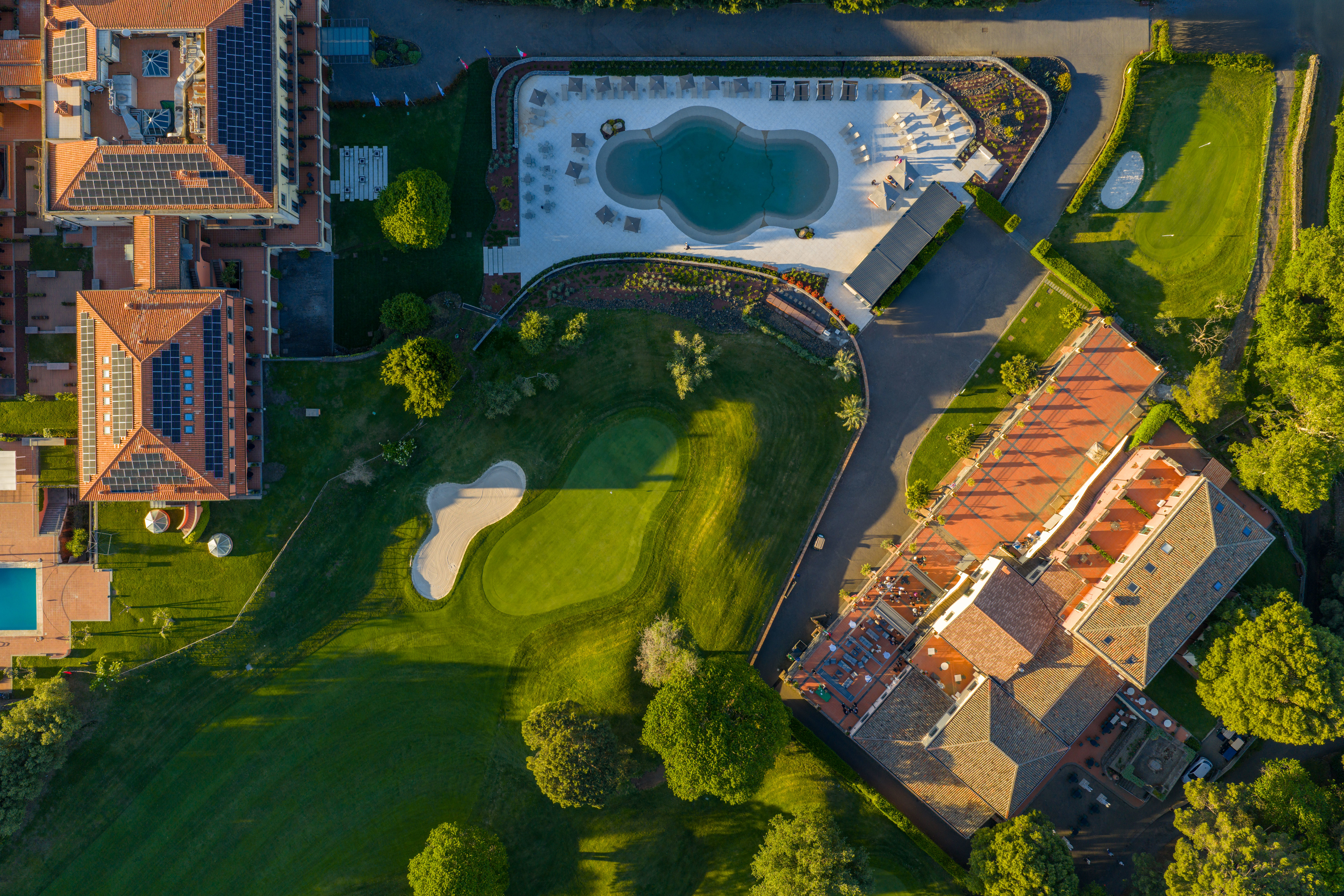 Picciolo Etna Resort pictured from above