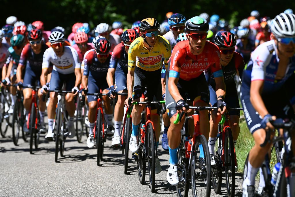The Tour de Suisse peloton