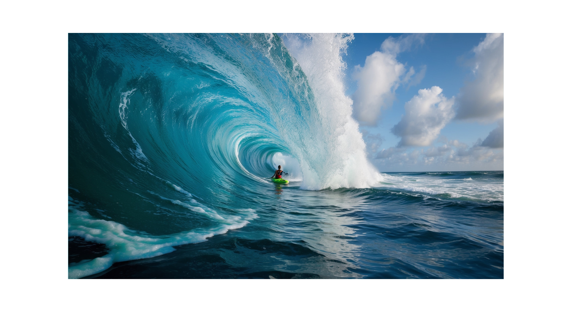 Image titled ‘Big Waves in a Calm Sea’ by Gilang Ramadhan, winner of the Generated Art category in the 5th ViewSonic ColourPro Awards