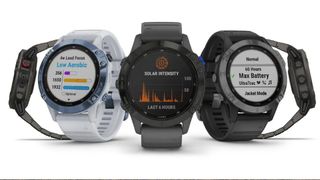 Views of the various versions of the Garmin Fenix 6