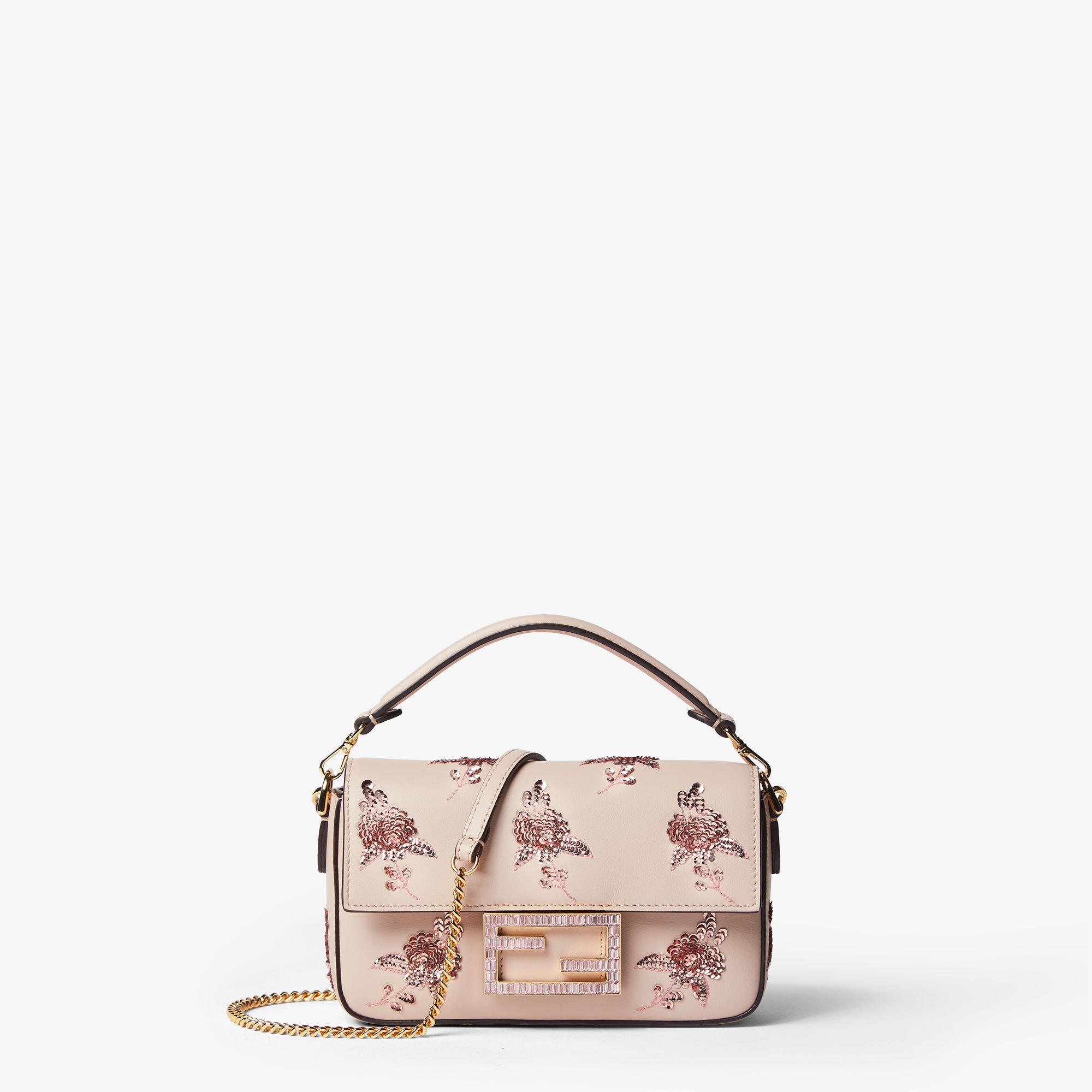 Baguette Minipink Leather Bag
