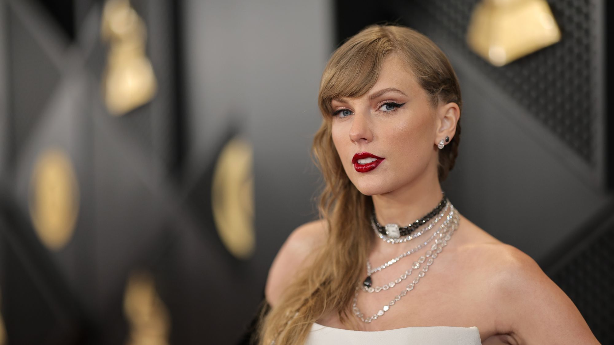 Taylor Swift attends the 66th Grammy Awards