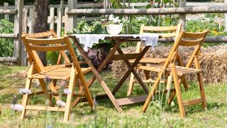 picture of outdoor furniture in garden