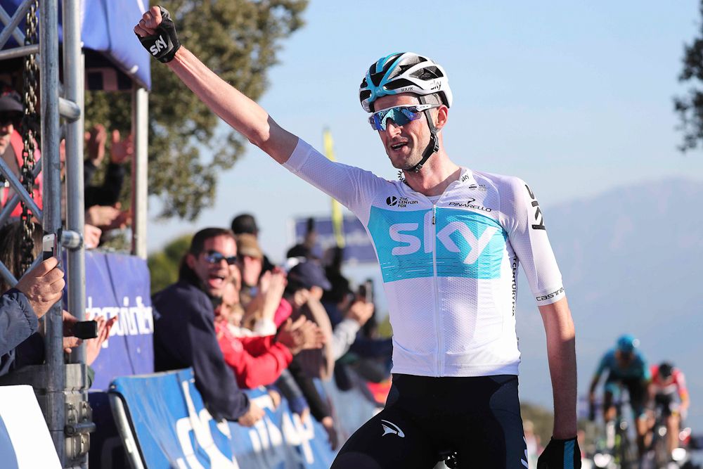 Wout Poels (Team Sky) wins stage 2 at Ruta del Sol
