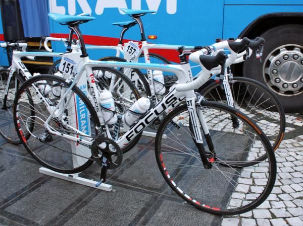 Milram was using Focus Izalco bikes at this year's Ronde van Vlaanderen.