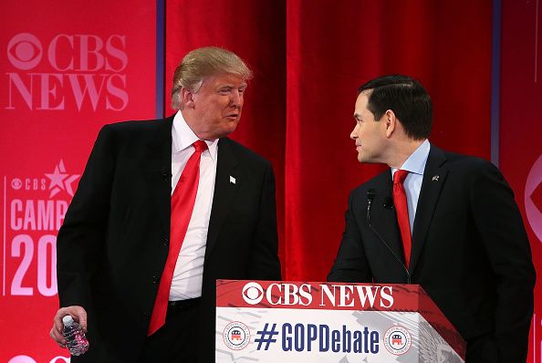 Donald Trump and Marco Rubio.