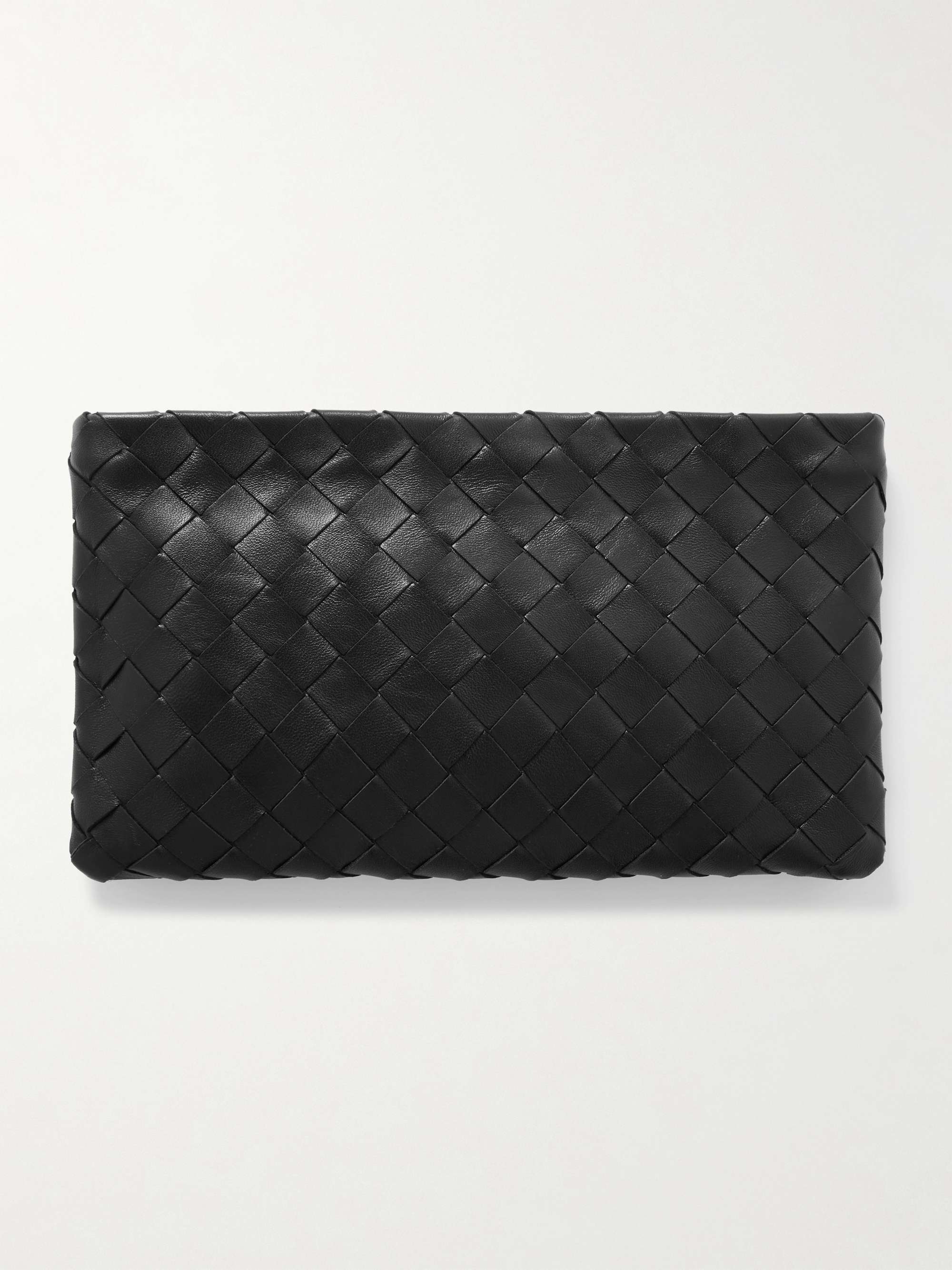 Medium Intrecciato Leather Pouch