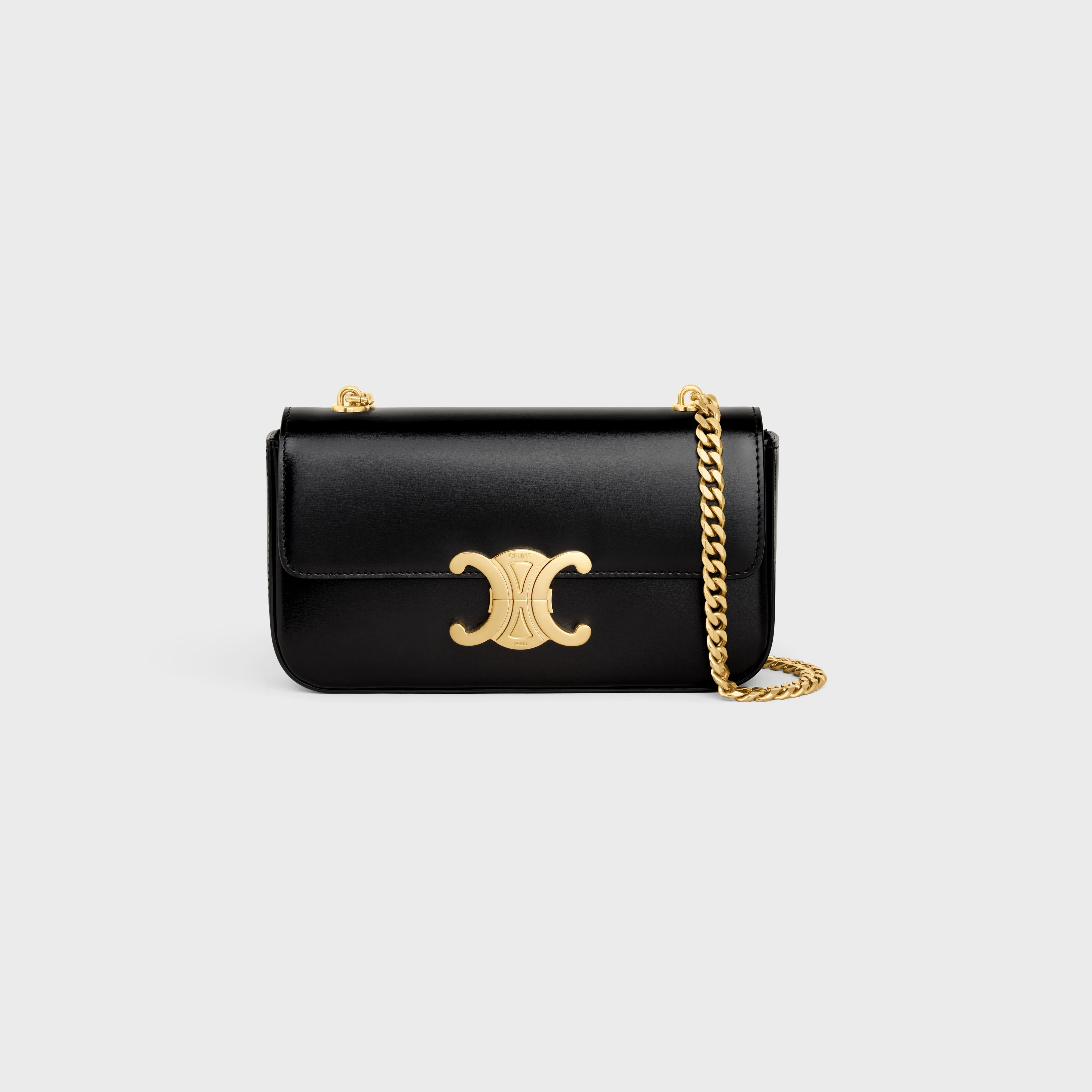 Glowing Calfskin chain shoulder bag Claude