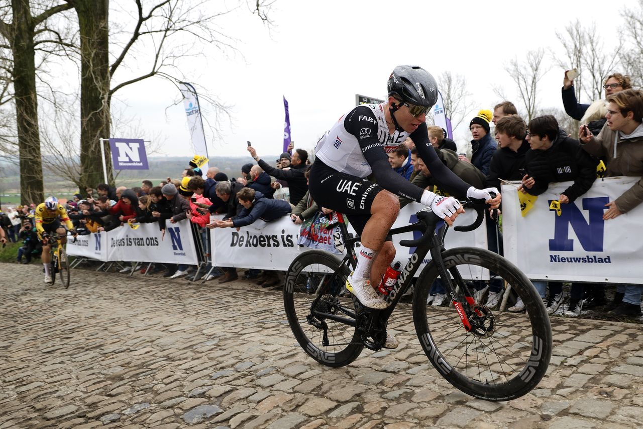 Tadej Pogačar rides the Tour of Flanders