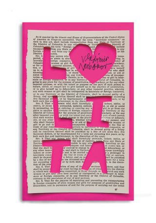 Book cover concept by Michael Bierut for the classic book 'Lolita' by Vladimir Nabokov