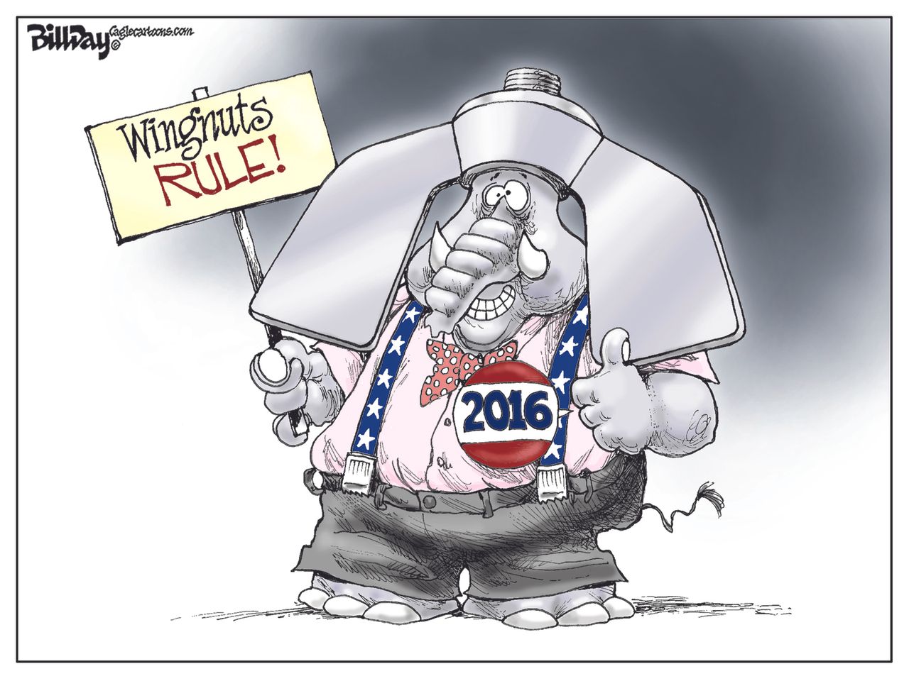 Political cartoon U.S. GOP 2016