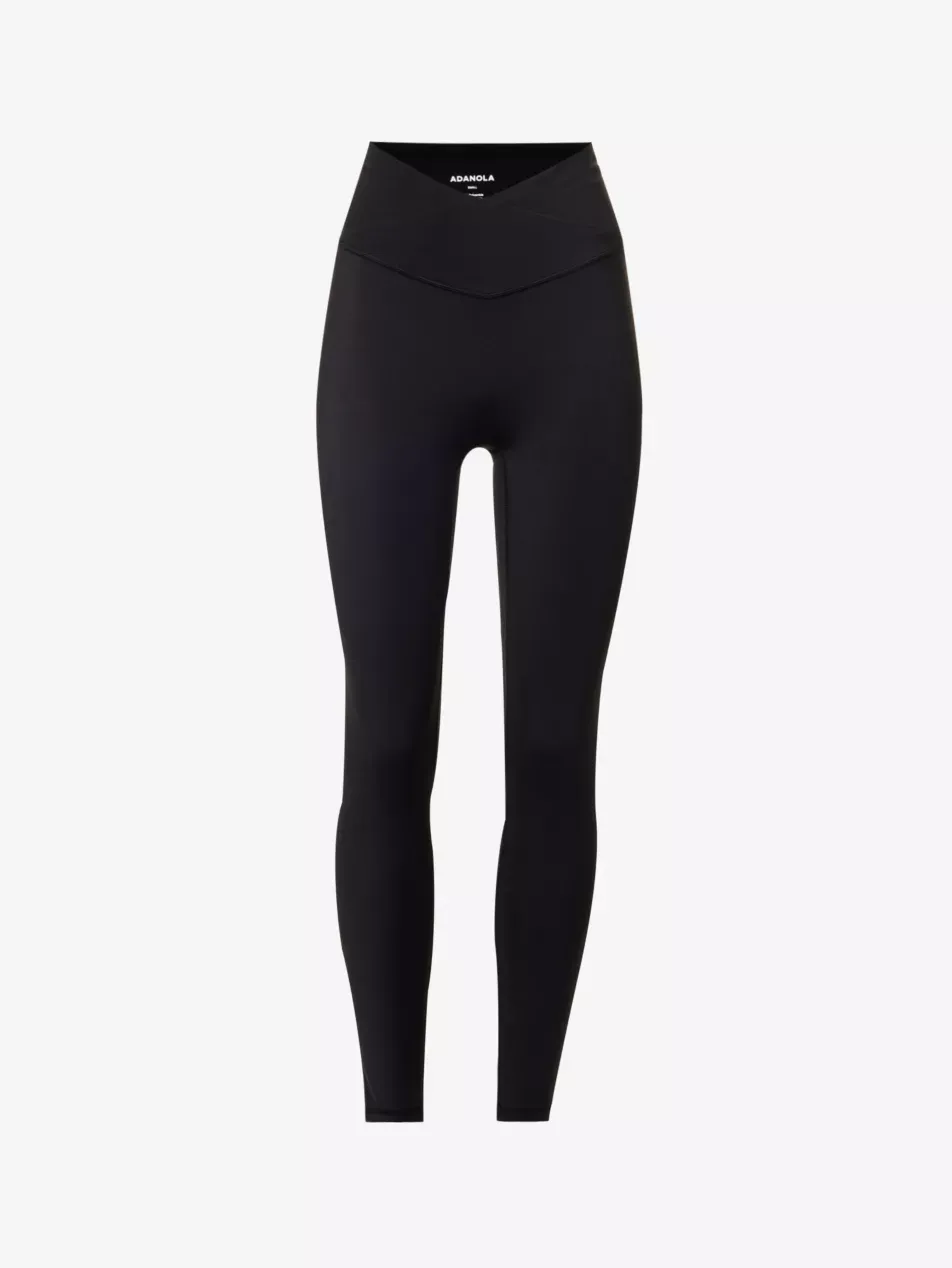 Ultimate Wrap-Over High-Rise Stretch-Woven Leggings