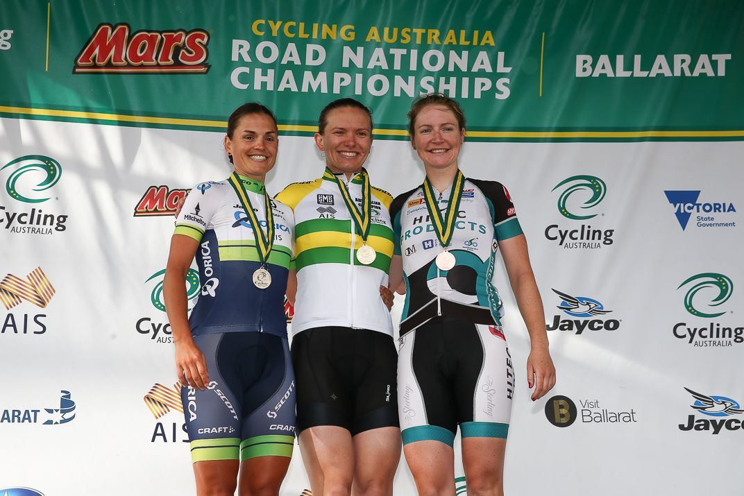 The top 3 in the women's national criterium