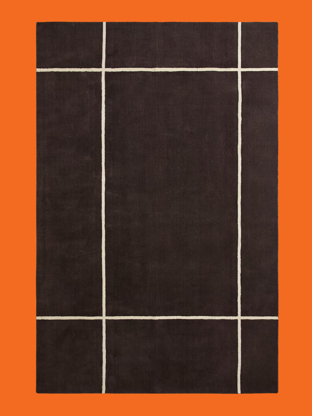 A dark brown large wool-blend rug from H&amp;amp;M
