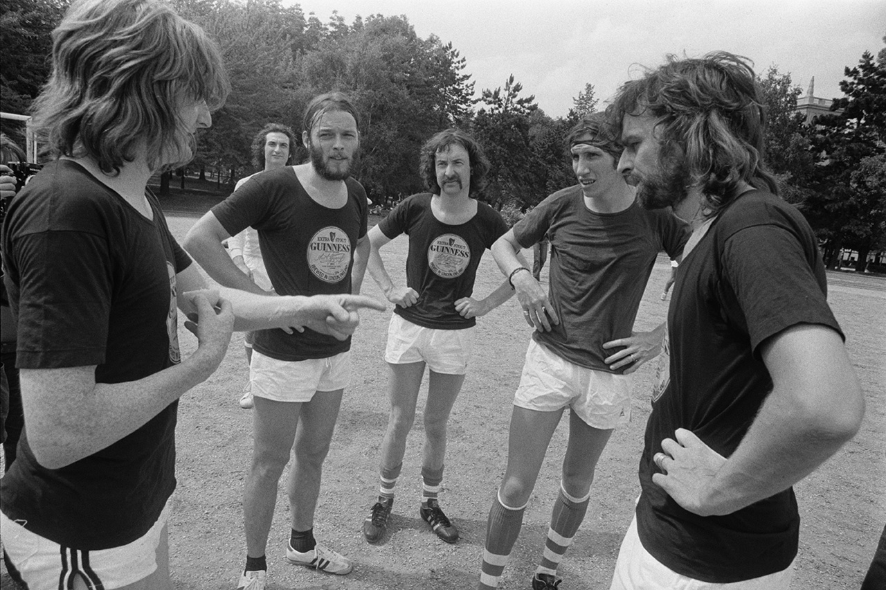 Friendly competition: Floyd playing football in France in 1974