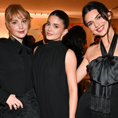 Kendall Jenner joined Kendall Jenner and Kylie Jenner at a Dior VIP dinner&mdash;they wore all-black looks