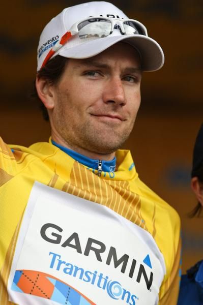 David Zabriskie (Garmin-Transitions) will be the first rider to spend more than one stage in California's leader's jersey this year.
