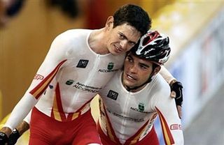 Llaneras and Gálvez won the Madison at the Bordeaux World Championships in 2006