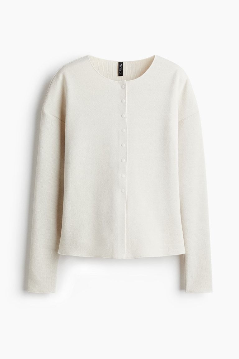 Textured-Knit Cardigan