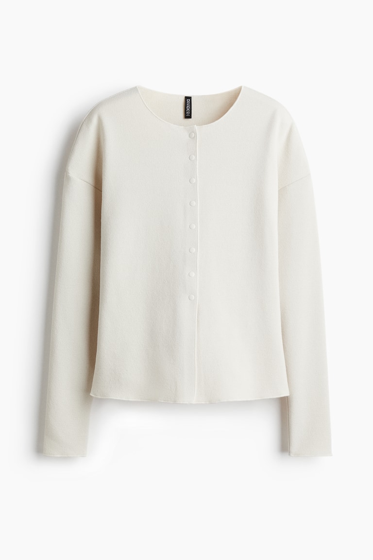 Textured-Knit Cardigan