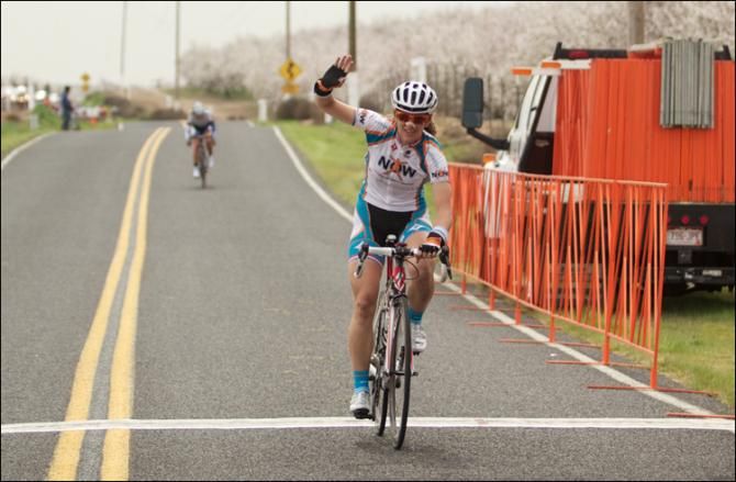 Beth Newell takes the Hilltop Ranch Road Race over Alison Tetrick (2nd) and Lauren Hall (3rd)