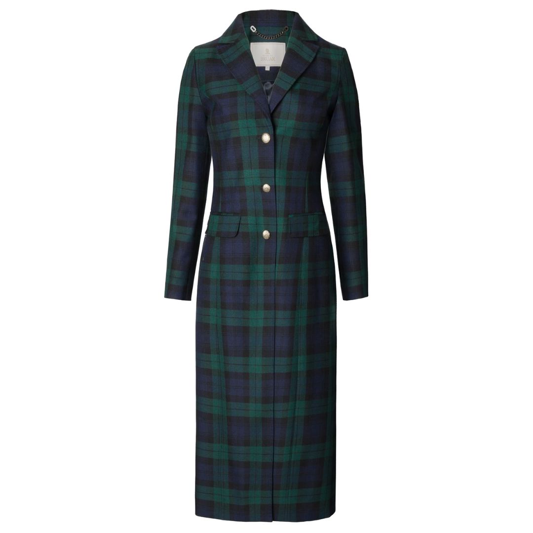House of Bruar Single Breasted Tartan Coat 