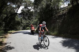 Ian Garrison in action at the 2019 Tour of California