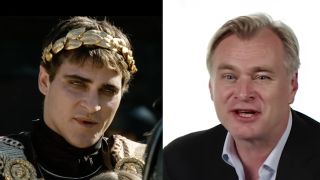Joaquin Phoenix as Commodus in Gladiator, Christopher Nolan interview with Wire