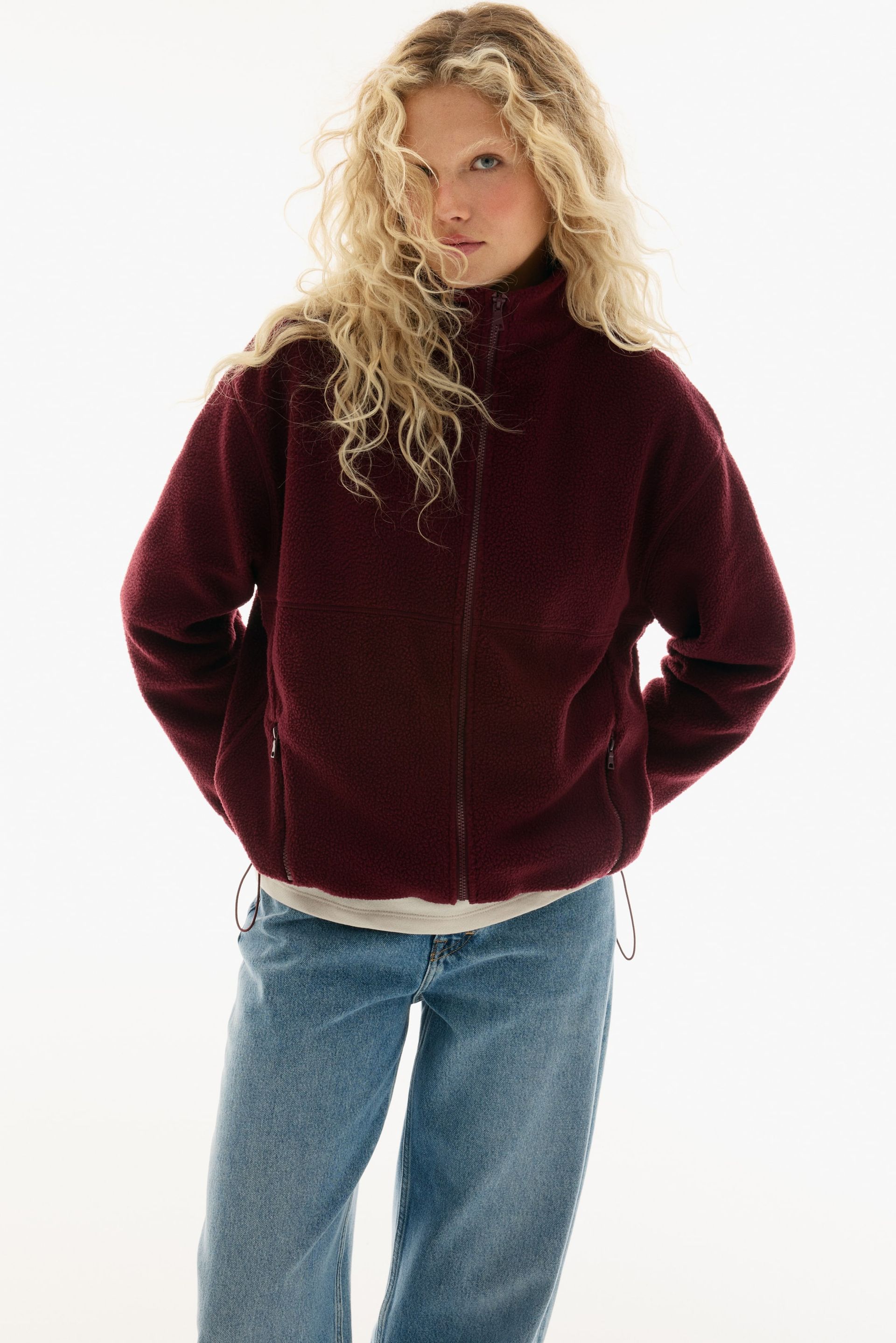 Teddy Fleece Jacket - Dark Brown