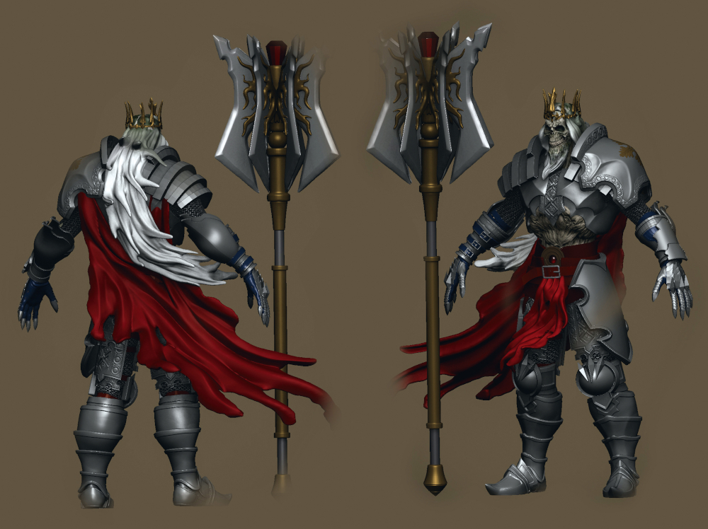 Alessandro Paladdino's tutorial to make a collectible 3D figurine of King Leoric