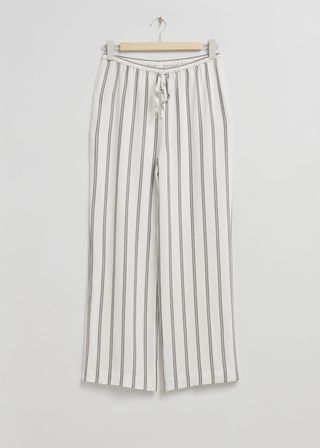 Relaxed-Fit Straight Drawstring Trousers