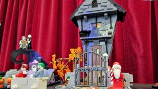 Lego The Nightmare Before Christmas set with house and mini figures in view