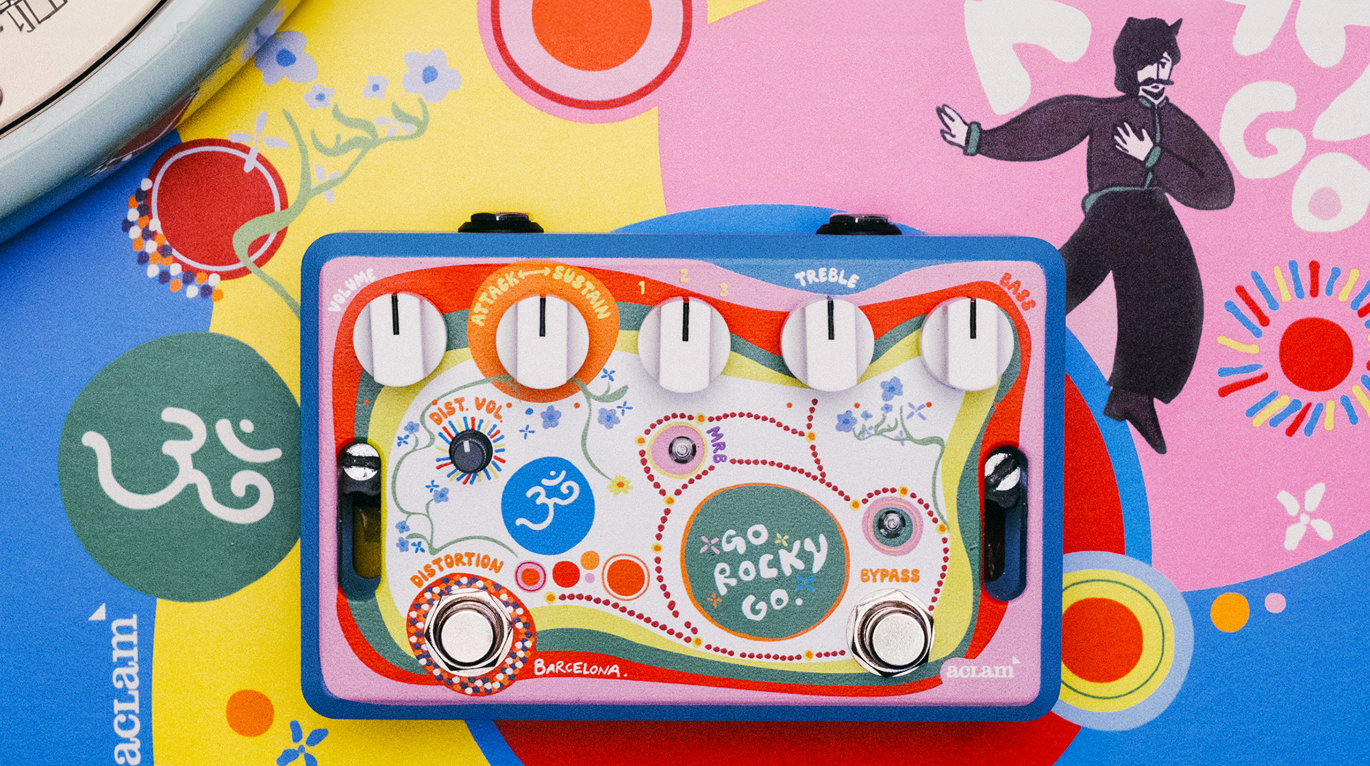A photo of the Aclam Go Rocky Go guitar pedal