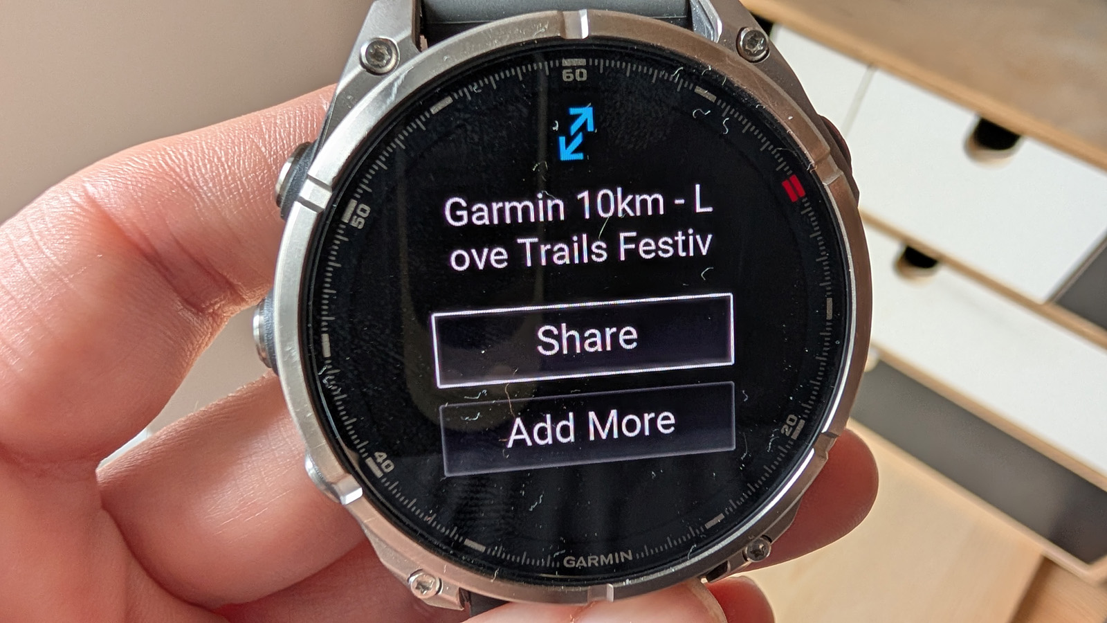 Garmin Fenix 8 Pro in use