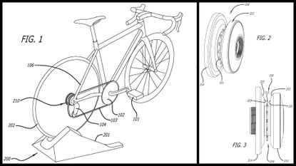 Image shows Zwift indoor trainer patent