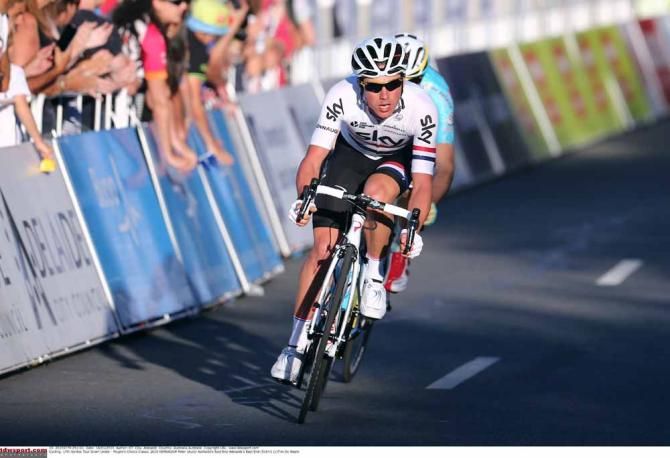 Peter Kennaugh (Team Sky) on the attack