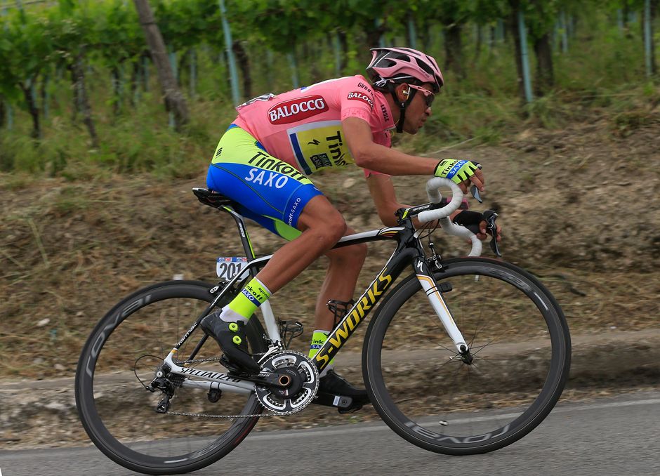 Alberto Contador (Tinkoff Saxo) on stage 9 of the Giro d'Italia